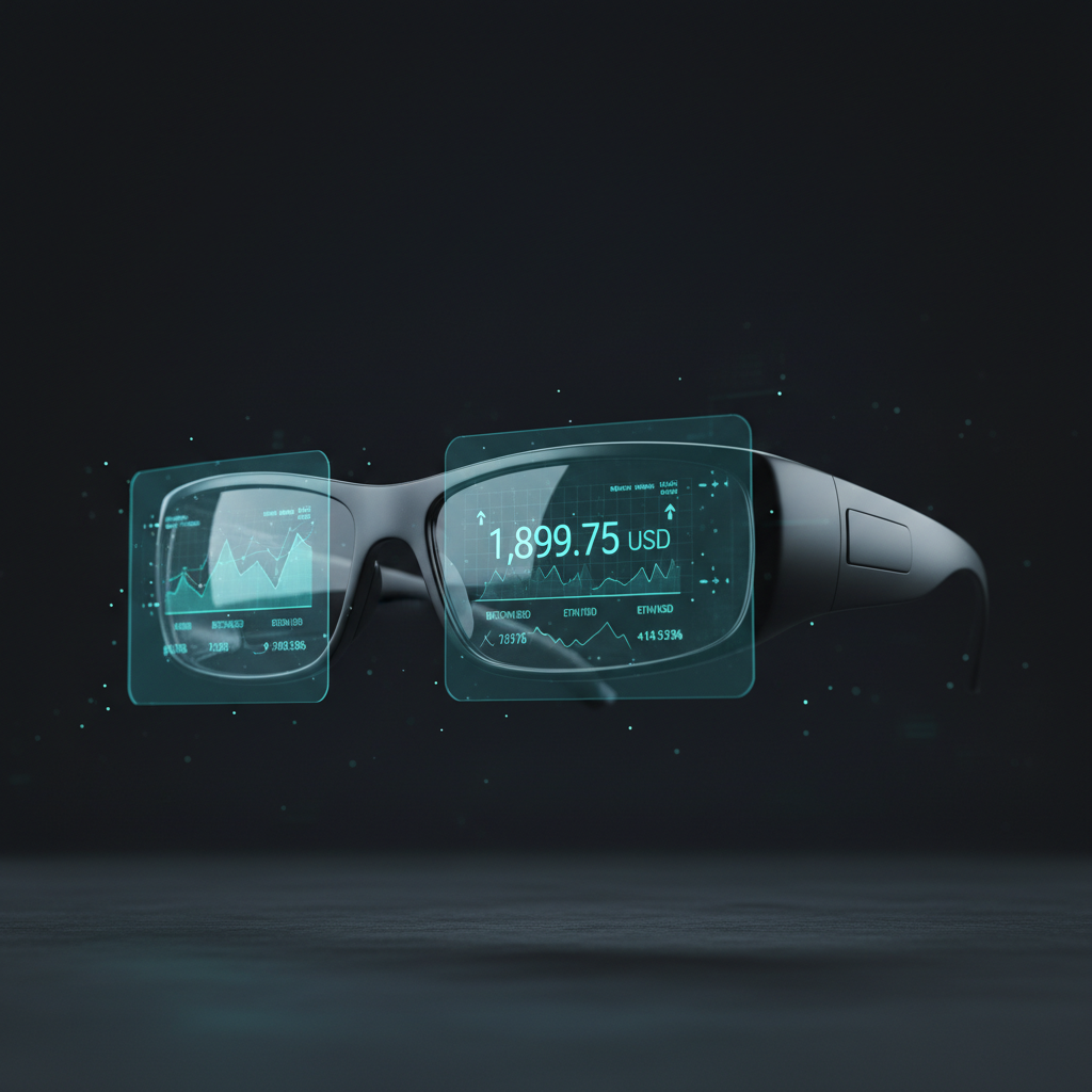 Smart AR glasses with coin pricing overlay